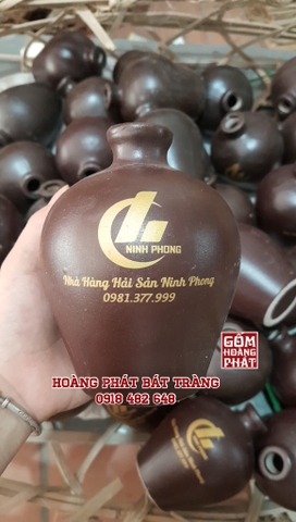 Nậm rượu 500ml in ấn cho nhà hàng