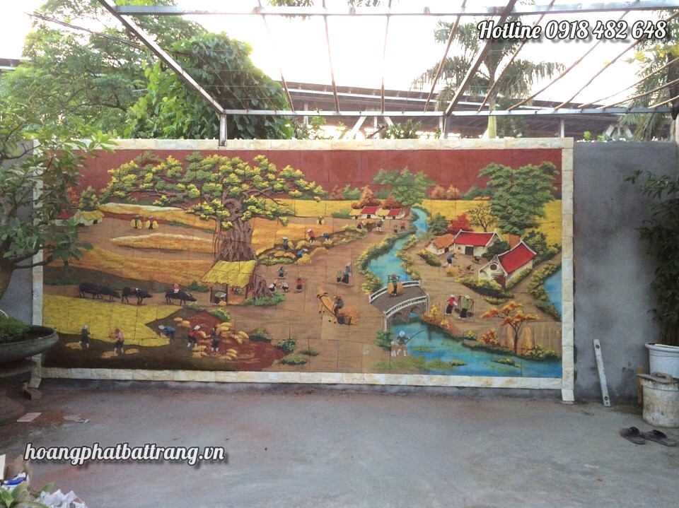 tranh ghep gom bat trang 1