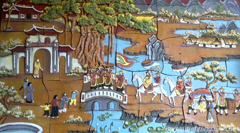 Mua tranh sứ Bát Tràng ốp tường ở đâu? - Tranh phong cảnh Bát Tràng