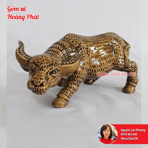 Tượng linh vật tuổi Sửu - bộ 12 con giáp SP4642