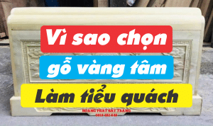 Vì sao chọn quách gỗ vàng tâm