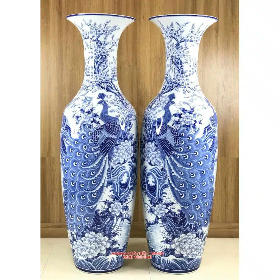 Lục bình sứ công danh phú quý men khử