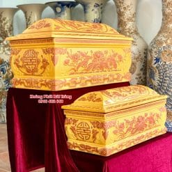 Quách tiểu sành sen phình men hoàng thổ mái Vòm 4