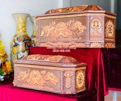 Quách tiểu sành bát giác sen lá nâu tỉa kỹ mái Vòm QTSA125 1