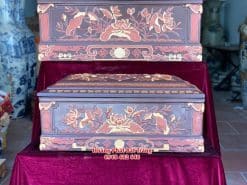 Quách tiểu sành sen lá nâu tỉa kỹ chân vuông 1