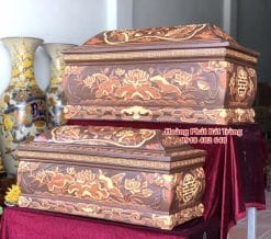 Quách tiểu sành hoa sen phình nâu tỉa kỹ mái Vòm 4