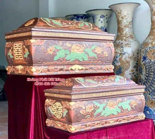 Quách tiểu sành sen phình lá xanh tỉa kỹ mái Vòm 2