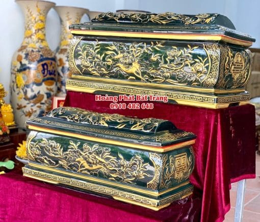 Quách tiểu sứ hoa sen xanh lục mái Vòm cỡ Đại 2