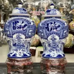 Chóe phong thủy Phúc Đức men lam hàng khử 25L