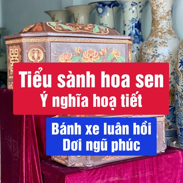 Tiểu sành hoa sen, ý nghĩa hoạ tiết