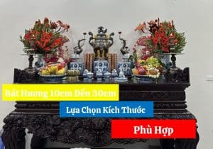 Bát Hương 10cm Đến 30cm: Lựa Chọn Kích Thước Bát hương Phù Hợp Với Không Gian Thờ