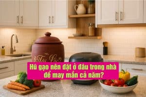 Hũ gạo nên đặt ở đâu trong nhà để may mắn cả năm?