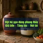 Đặt hũ gạo đúng phong thủy: Giữ tiền – Tăng lộc – Hút tài