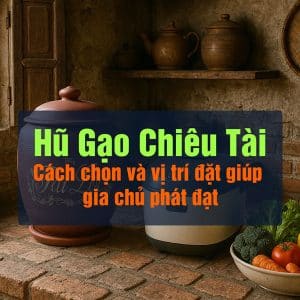 Hũ Gạo Chiêu Tài, Cách chọn và vị trí đặt giúp gia chủ phát đạt