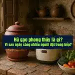 Hũ gạo phong thủy là gì? Vì sao ngày càng nhiều người đặt trong bếp?