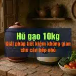 Hũ sành đựng gạo 10kg – Giải pháp tiết kiệm không gian cho căn bếp nhỏ