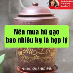 Nên mua hũ sành đựng gạo bao nhiêu kg là hợp lý?