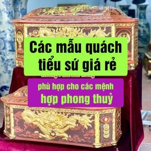 Các mẫu quách tiểu sứ giá rẻ, quách tiểu sứ Bát Tràng
