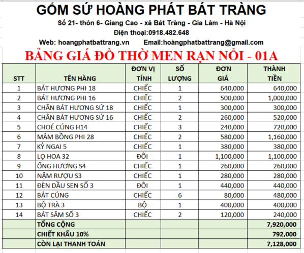 BDt men rạn đắp nổi Bát Tràng 01A
