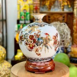 Bình tài lộc thuận buồm xuôi gió vẽ vàng H25