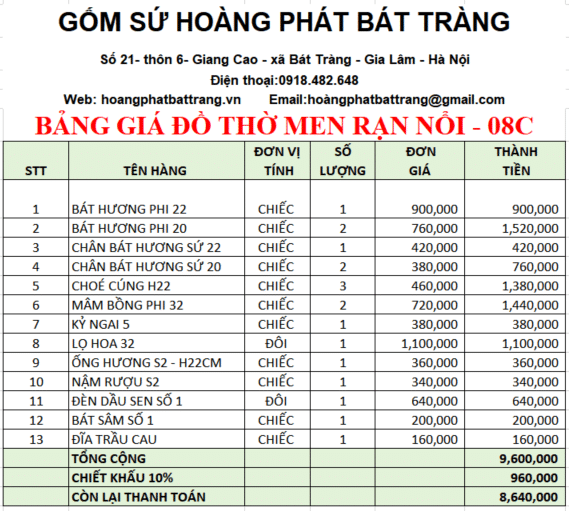 BDT men rạn đắp nổi 08C
