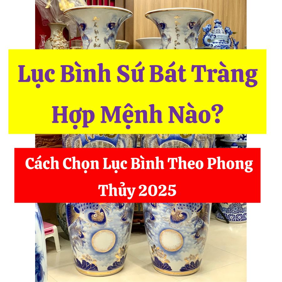 Lục Bình Sứ Bát Tràng Hợp Mệnh Nào? Cách Chọn Lục Bình Theo Phong Thủy 2025