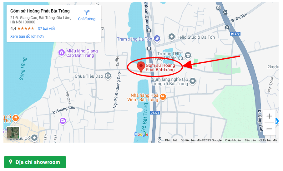 Đường đến xưởng tiểu sành bát tràng