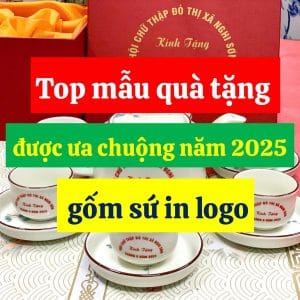 Top mẫu quà tặng gốm sứ in logo được ưa chuộng năm 2025