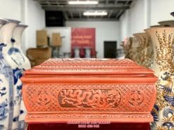 Quách tiểu sành ngũ phúc kim tiền nâu 2 màu cỡ Đại QTSA92