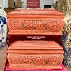Quách tiểu sành ngũ phúc kim tiền nâu 2 màu cỡ Đại QTSA92