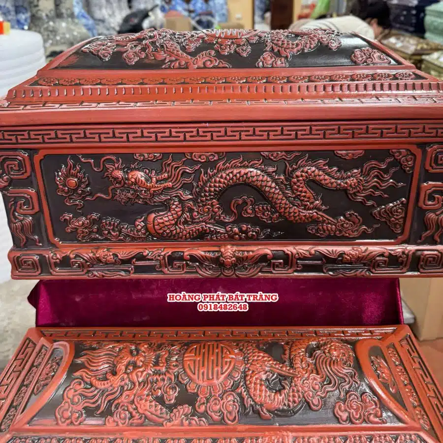 Quách tiểu sành Song Linh cỡ Đại mái Vòm QTSA101