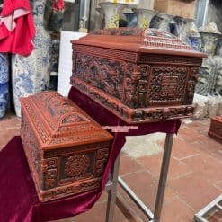 Quách tiểu sành Song Linh cỡ Đại mái Vòm QTSA101