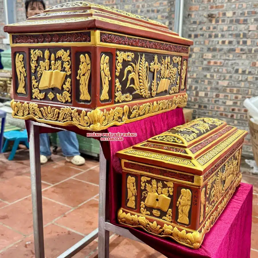 Quách tiểu sành công giáo vẽ nhũ cỡ Đại QTSA100