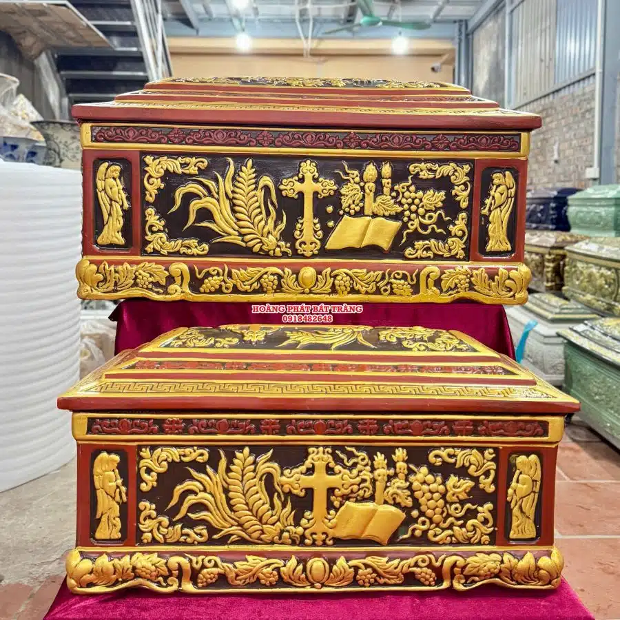 Quách tiểu sành công giáo vẽ nhũ cỡ Đại QTSA100