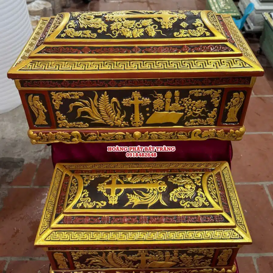 Quách tiểu sành công giáo vẽ nhũ cỡ Đại QTSA100