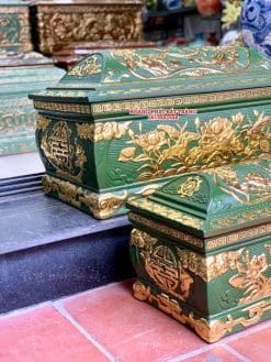 Quách tiểu sành sen phình xanh bộ đội dát vàng