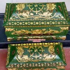 Quách tiểu sành sen phình xanh bộ đội dát vàng