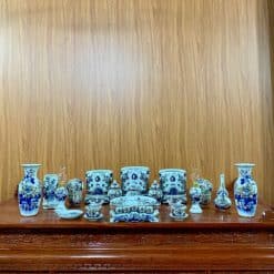 Alternative view of BỘ ĐỒ THỜ MEN LAM VẼ VÀNG BÁT TRÀNG 07C