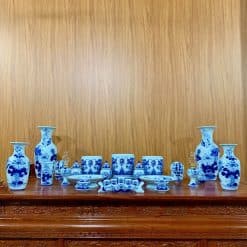 Alternative view of Bộ đồ Thờ Men Lam Bát Tràng 07C