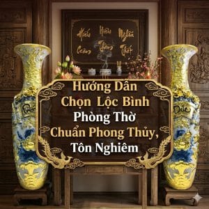 Hướng Dẫn Chọn Lộc Bình Phòng Thờ Chuẩn Phong Thủy, Tôn Nghiêm