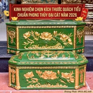 Kinh nghiệm chọn kích thước quách tiểu chuẩn phong thủy Đại Cát năm 2026