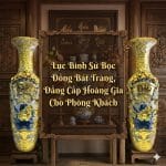 Lục Bình Sứ Bọc Đồng Bát Tràng, Đẳng Cấp Hoàng Gia Cho Phòng Khách