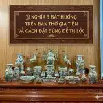 Ý nghĩa 3 bát hương trên bàn thờ gia tiên và cách đặt đúng để tụ lộ