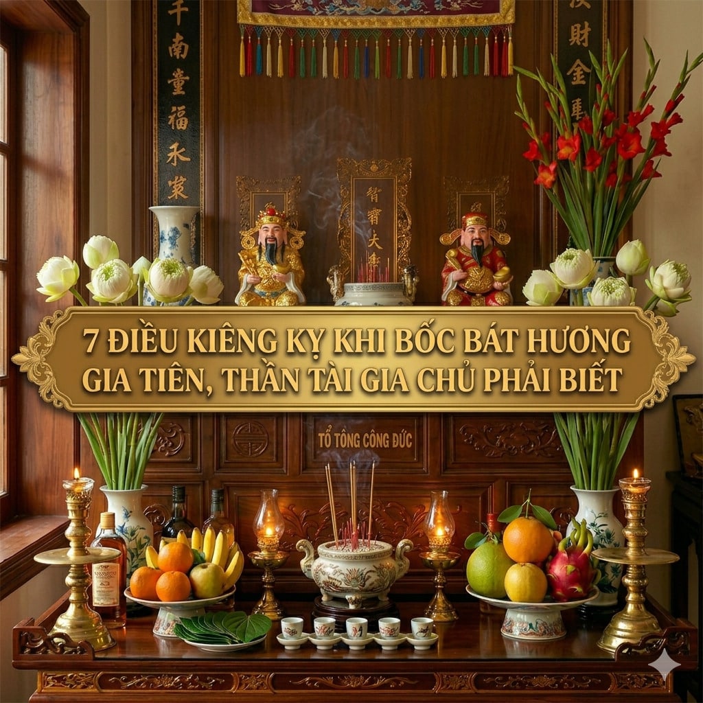 7 Điều Kiêng Kỵ Khi Bốc Bát Hương Gia Tiên, Thần Tài Gia Chủ Phải Biết
