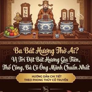 Ba Bát Hương Thờ Ai? Vị Trí Đặt Bát Hương Gia Tiên, Thổ Công, Bà Cô Ông Mãnh Chuẩn Nhất