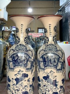 Lục bình sứ Phúc Đức men rạn thường
