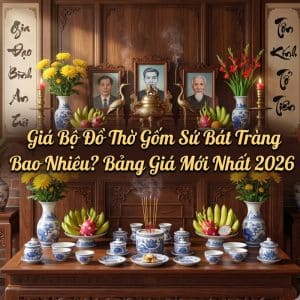 Giá Bộ Đồ Thờ Gốm Sứ Bát Tràng Bao Nhiêu? Bảng Giá Mới Nhất 2026