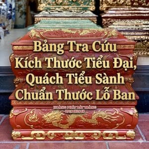 Bảng Tra Cứu Kích Thước Tiểu Đại, Quách Tiểu Sành Chuẩn Thước Lỗ Ban