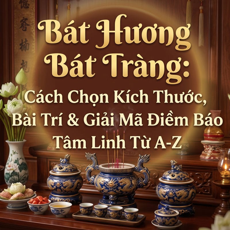 Bát Hương Bát Tràng: Cách Chọn Kích Thước, Bài Trí & Giải Mã Điềm Báo Tâm Linh Từ A-Z