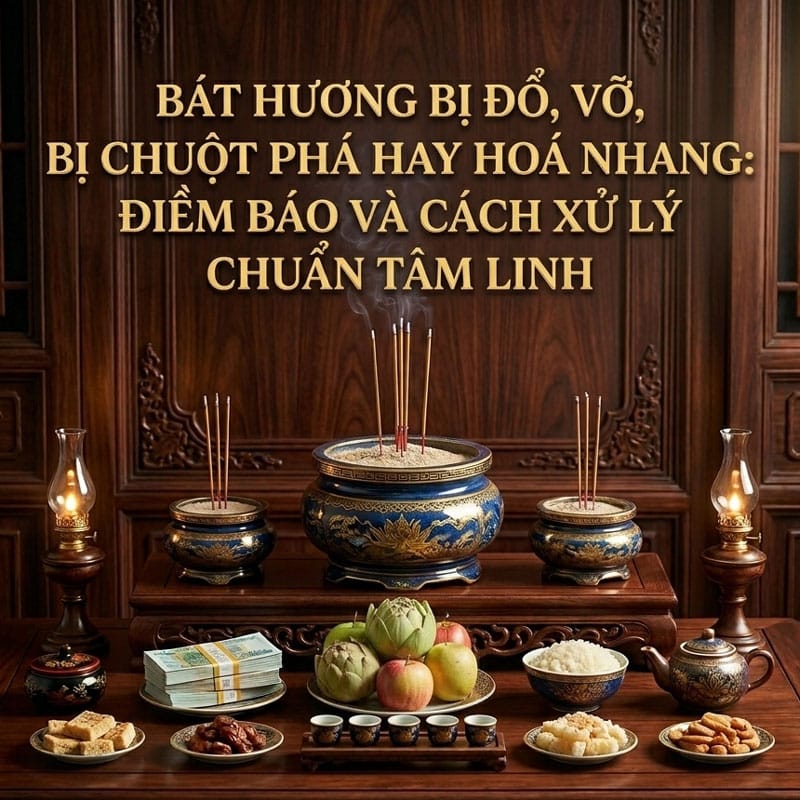 Bát Hương Bị Đổ, Vỡ, Bị Chuột Phá Hay Hoá Nhang: Điềm Báo Và Cách Xử Lý Chuẩn Tâm Linh